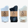 grip socks (crew / mid-calf) - organic combed cotton