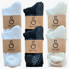grip socks (crew / mid-calf) - organic combed cotton