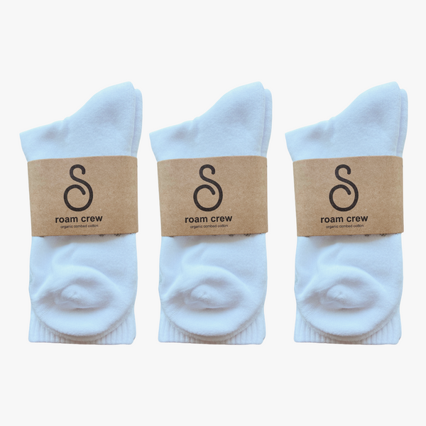crew / mid-calf socks - organic combed cotton