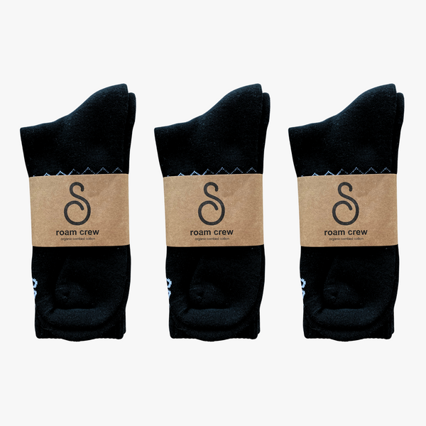 crew / mid-calf socks - organic combed cotton