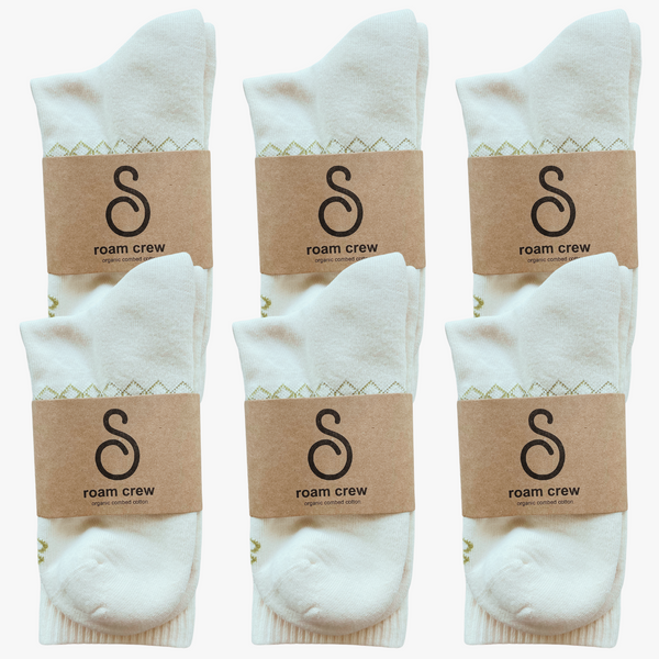 crew / mid-calf socks - organic combed cotton