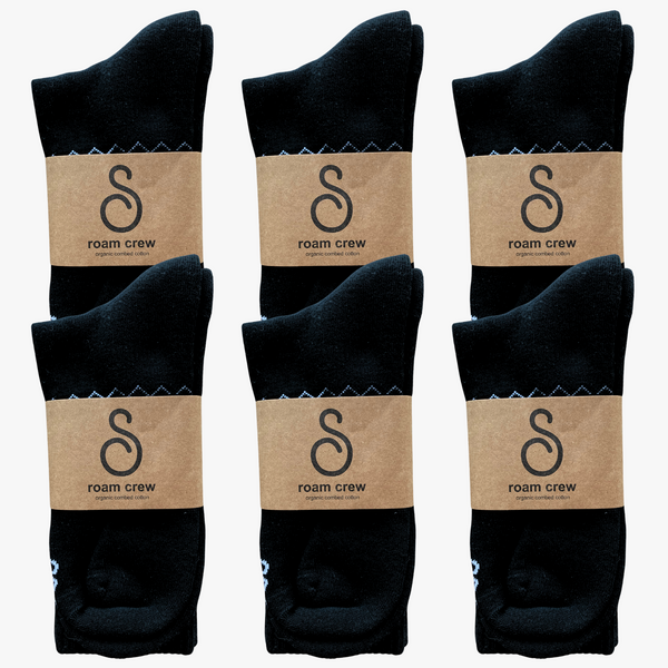 crew / mid-calf socks - organic combed cotton