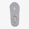 grey no-show socks made from organic combed cotton GOTS certified yarn