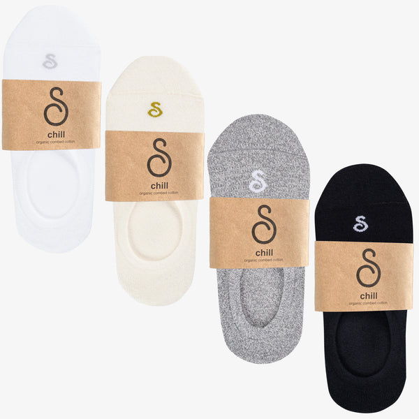 no-show socks - organic combed cotton