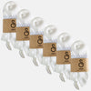 organic cotton trainer socks - white - 6 pairs