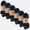 trainer socks that stay up - black - 6 pack