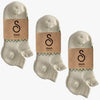 merino wool trainer socks - natural undyed - 3 pack