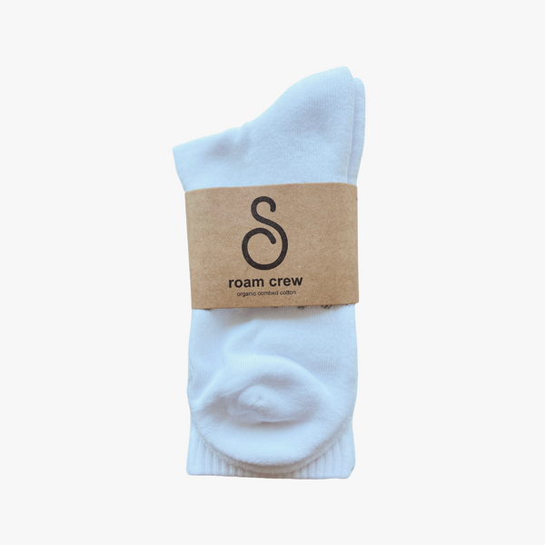 crew socks - organic combed cotton