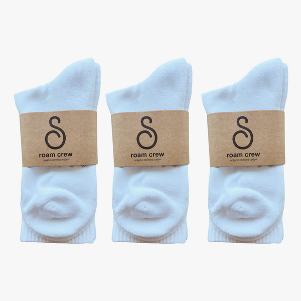 crew socks - organic combed cotton