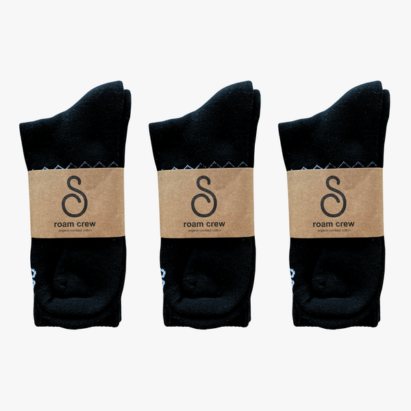 crew socks - organic combed cotton