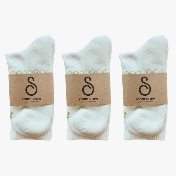 crew socks - organic combed cotton