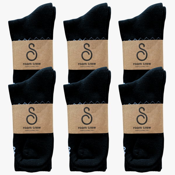 crew socks - organic combed cotton