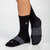 Grip Socks (Crew) Black - Organic Combed Cotton base yarn