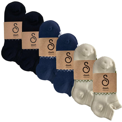 mixed black navy natural undyed