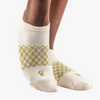 Pilates gripper socks - natural undyed - front view