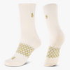 grip socks crew natural undyed organic cotton