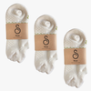 Grippy socks organic cotton - natural undyed - 3-pack - hipSwan UK