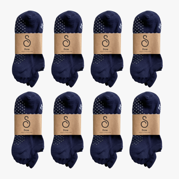 grip socks (ankle) - organic combed cotton