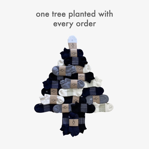 treesisters uk partner - one tree planted for every order - hipSwan socks brighton england